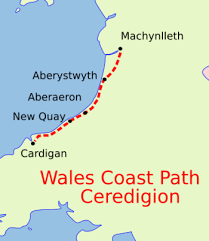 Wales Ceredigion path route
